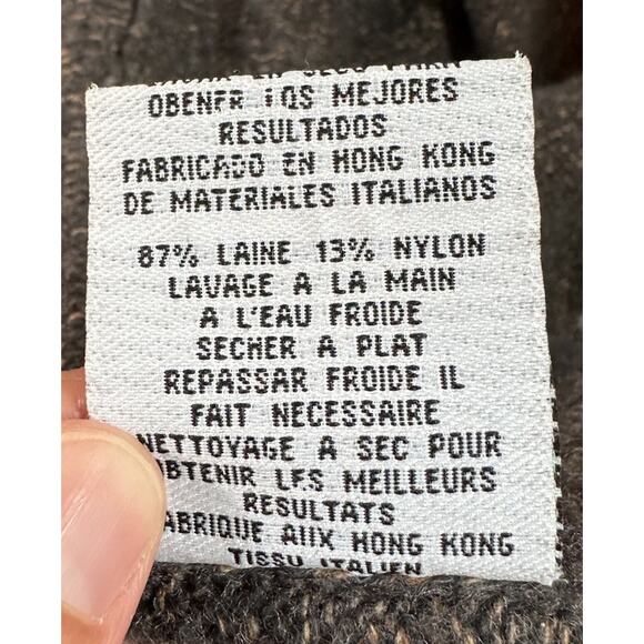 Eileen Fisher Open Front Cardigan Sweater Size Large Italian Yarn Wool Blend - Picture 5 of 8